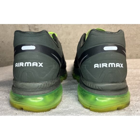 Nike Air Max+ 2012 Men’s Size 13- Sequoia Metallic Silver-electric Green Shoes main image 4